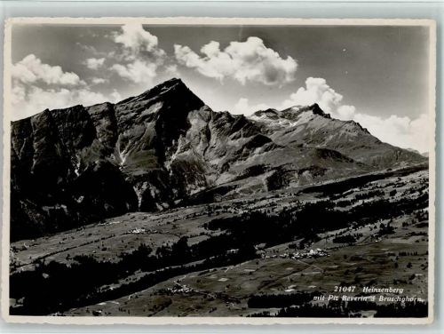 7428 Tschappina - Heinzenberg mit Piz Beverin und Bruschghorn