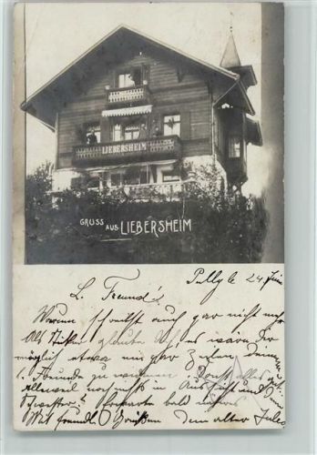 1009 Pully 1906 Foto AK Liebersheim AK