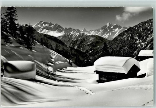 3987 Riederalp - Mischabel Matterhorn Weisshorn Winter