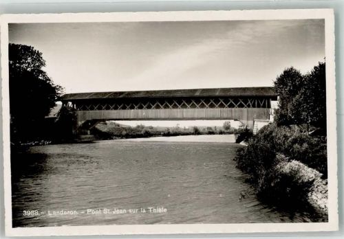 2525 Le Landeron Foto AK Pont St. Jean sur la Thiéle