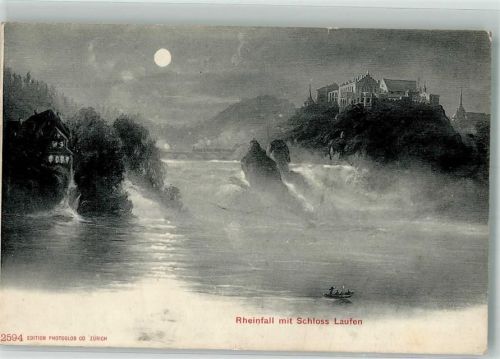 4242 Laufen Mondschein Schloss Laufen Rheinfall