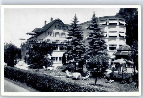 6362 Stansstad - Hotel Schützenhaus, Werbekarte, Badeort