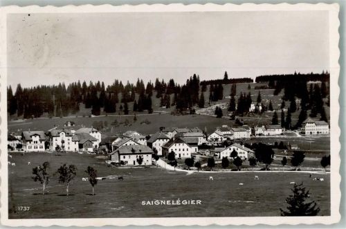 2350 Saignelégier Foto AK Feldpost BTTA. CAMP. 12