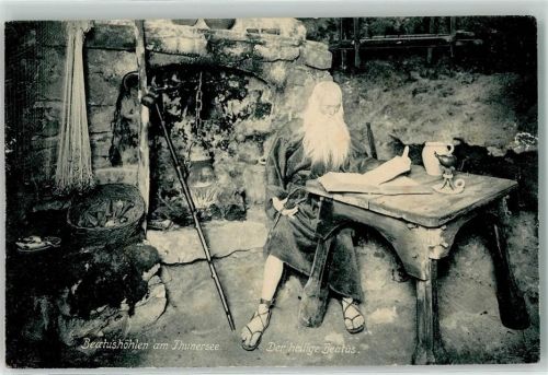 3800 Sundlauenen 1910 - Der heilige Beatus in der Beatushöhle