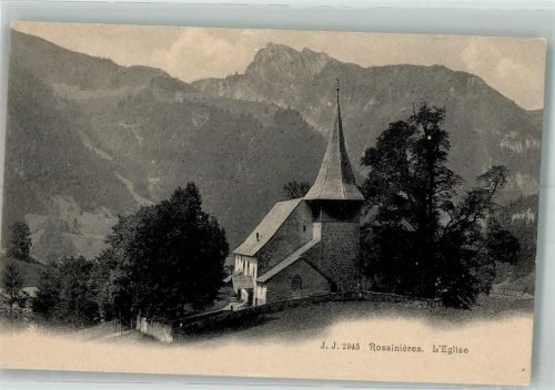 1658 Rossinière Foto AK Kirche