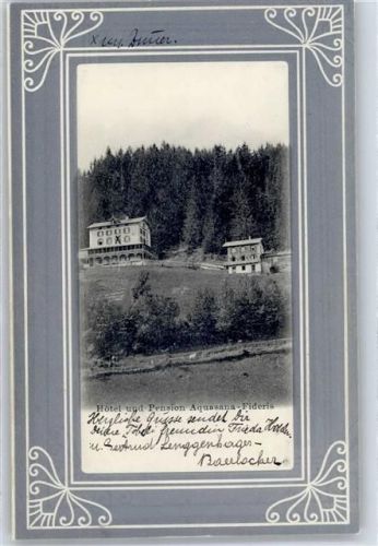 7235 Fideris Prägedruck Hotel Pension Aquasana