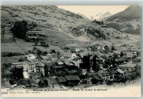 1937 Orsières 1908 - Grand Combin Straße zum Grand Sr. Bernard