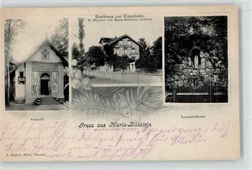 8717 Benken SG 1909 - Kirche Gasthaus zur Eisenbahn Maria Bildstein