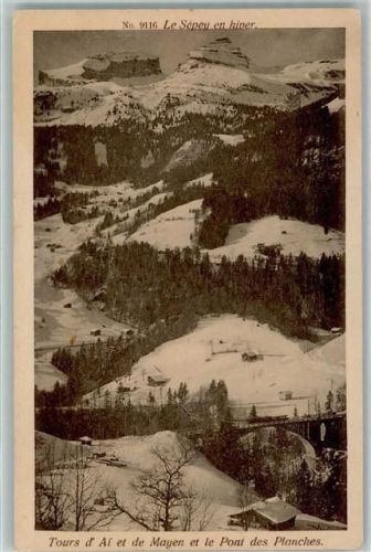 1863 Le Sépey Ormont-Dessous Gebrauchsspuren Winter