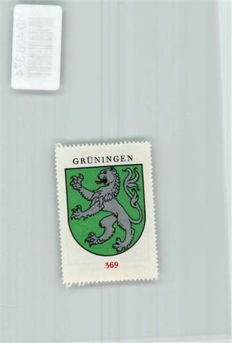 8627 Grüningen - Vignette Wappen Kaffee Hag ca 1920-1940 Löwe