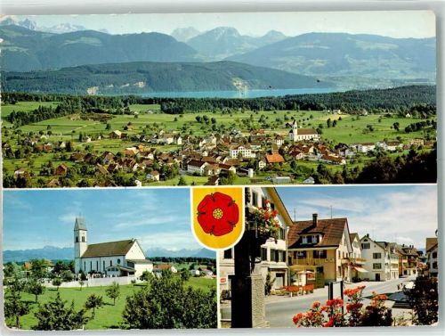 8733 Eschenbach SG Foto AK Foto Gross Kirche