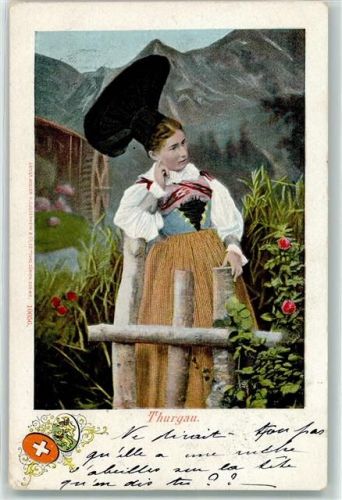 1902 - Thurgauer Trachtenmädchen