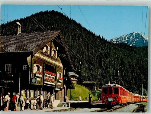 7057 Langwies - Eisenbahn Rätische Bahn Bahnhof