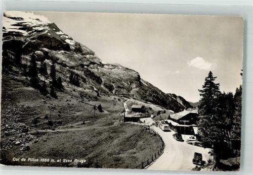 Col du Pillon Foto AK Scex Rouge Postbus