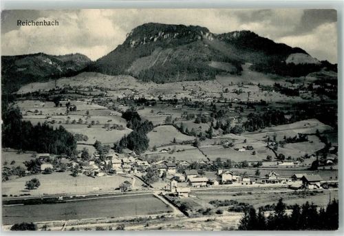 3713 Reichenbach im Kandertal 1911 - Bahnlinie Bahnhof