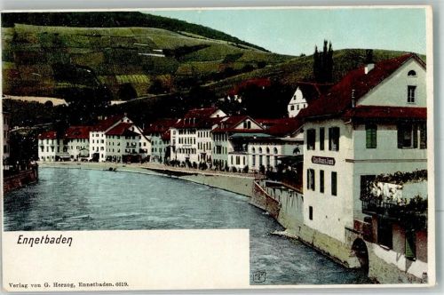 5408 Ennetbaden Foto AK Gasthaus Jura