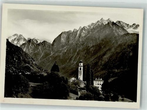 7610 Soglio Foto AK Kirche