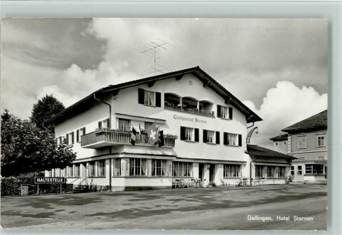 6284 Gelfingen Foto AK Hotel Sternen - Verlag Globetrotter 0912 AK