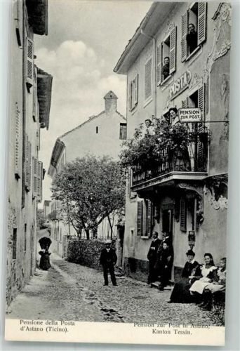 6999 Astano 1917 Foto AK Pension zur Post