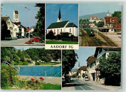 8355 Aadorf - Bahnhof Kirche Schwimmbad