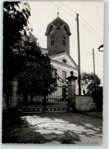 8627 Grüningen Gebrauchsspuren Schlosskirche mit altem Tor