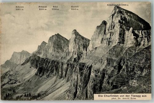 Churfirsten 1903 Foto AK Foto Heim Scheibenstoll Zustoll
