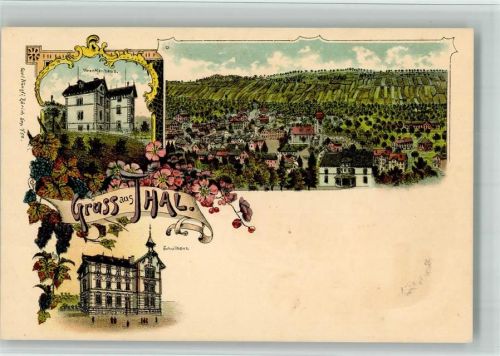 9425 Thal BOAKC Lithographie Krankenhaus Schulhaus Verlag Künzli Nr 750