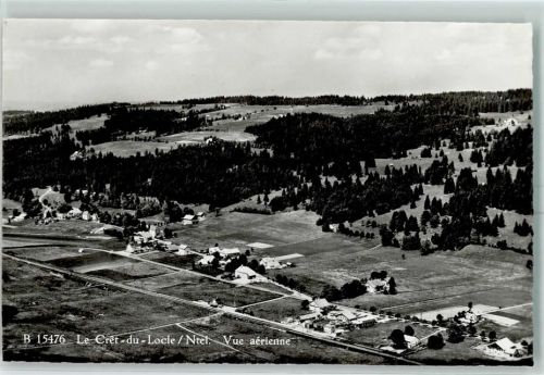 2322 Le Crêt-du-Locle Karte beschädigt Fliegeraufnahme