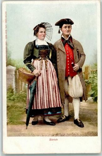 8000 Zürich - Zürcher Trachtenpaar