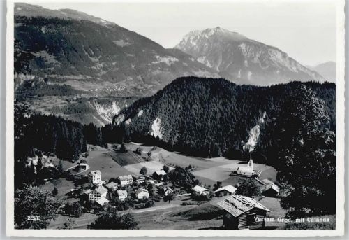 7104 Versam - mit Calanda, Luftaufnahme