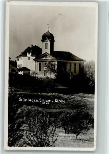 8627 Grüningen - Schloss und Kirche