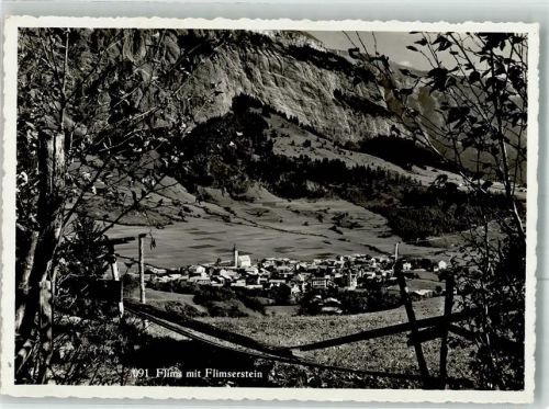 7017 Flims Dorf 1940 Foto AK