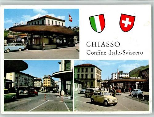 6830 Chiasso - Ortsansichten Confine Italo/Svizzero 3-Bildaufnahme