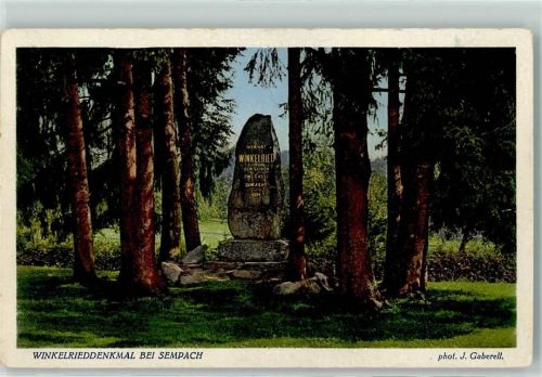 6204 Sempach Gebrauchsspuren Winkelrieddenkmal Foto Gaberell 8209 AK