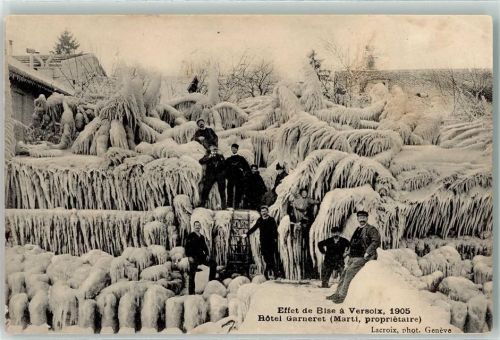 1290 Versoix 1905 - Winter Hotel Garneret Eislandschaft