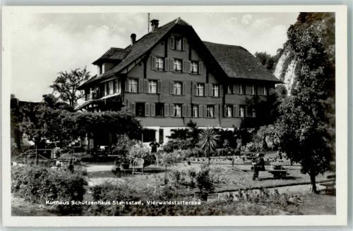 6362 Stansstad Foto AK Kurhaus Schützenhaus