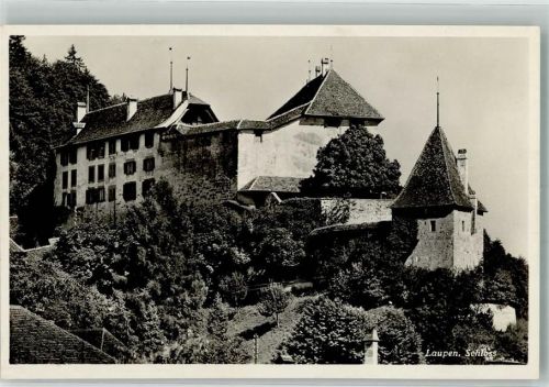 3177 Laupen BE 1939 Foto AK Schloss