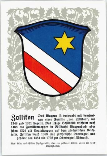 8702 Zollikon - Serie Züricher Gemeindewappen No. 97 AKU2