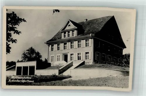 8932 Mettmenstetten 1930 Foto AK Sekundarschulhaus