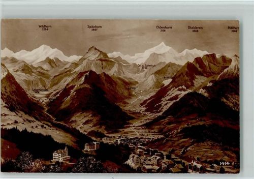 3785 Gsteig b. Gstaad - Alpenansicht