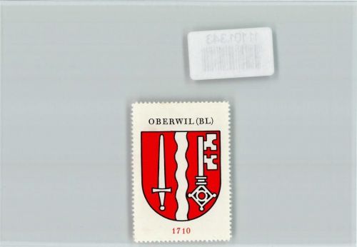 4104 Oberwil BL - Vignette Wappen Kaffee Hag ca 1920-1940 Oberwil Bl