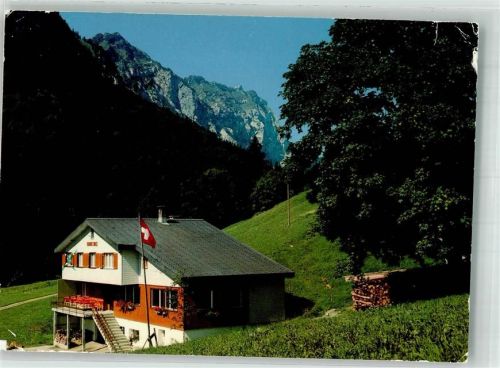 8867 Niederurnen 1979 Gebrauchsspuren Gasthaus Bergus Hirzli