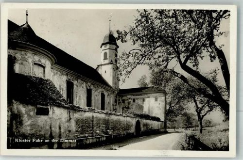 8109 Kloster Fahr 1938 Foto AK Kirche Kloster