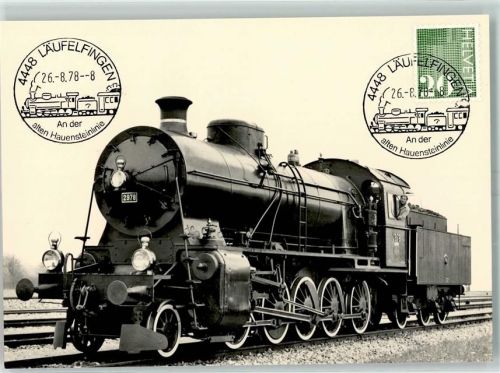 4448 Läufelfingen KEINE AK An der alten Hauensteinlinie Lokomotive Elefant SBB C 5/6 2978