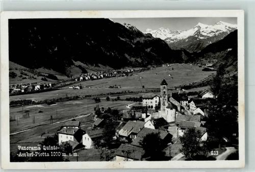 6777 Quinto - Panorama Ambri Piotta Feldpost