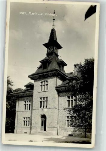2074 Marin-Epagnier 1938 Foto AK Le Collége