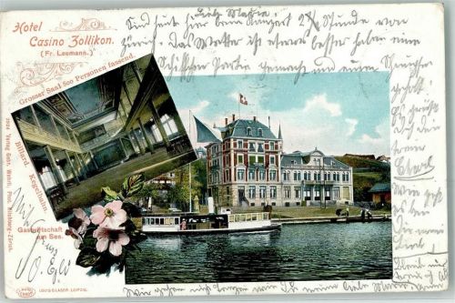 8702 Zollikon 1902 - Hotel Casino Dampfer