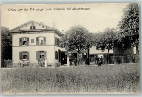 4142 Münchenstein 1908 - Erholungsstation Hofmatt