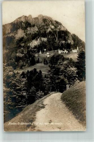 6383 Niederrickenbach Maria Rickenbach 1923 Foto AK Musenalp