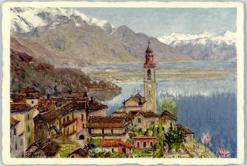 6777 Ronco Künstlerkarte Ronco verso Locarno Zuppinger